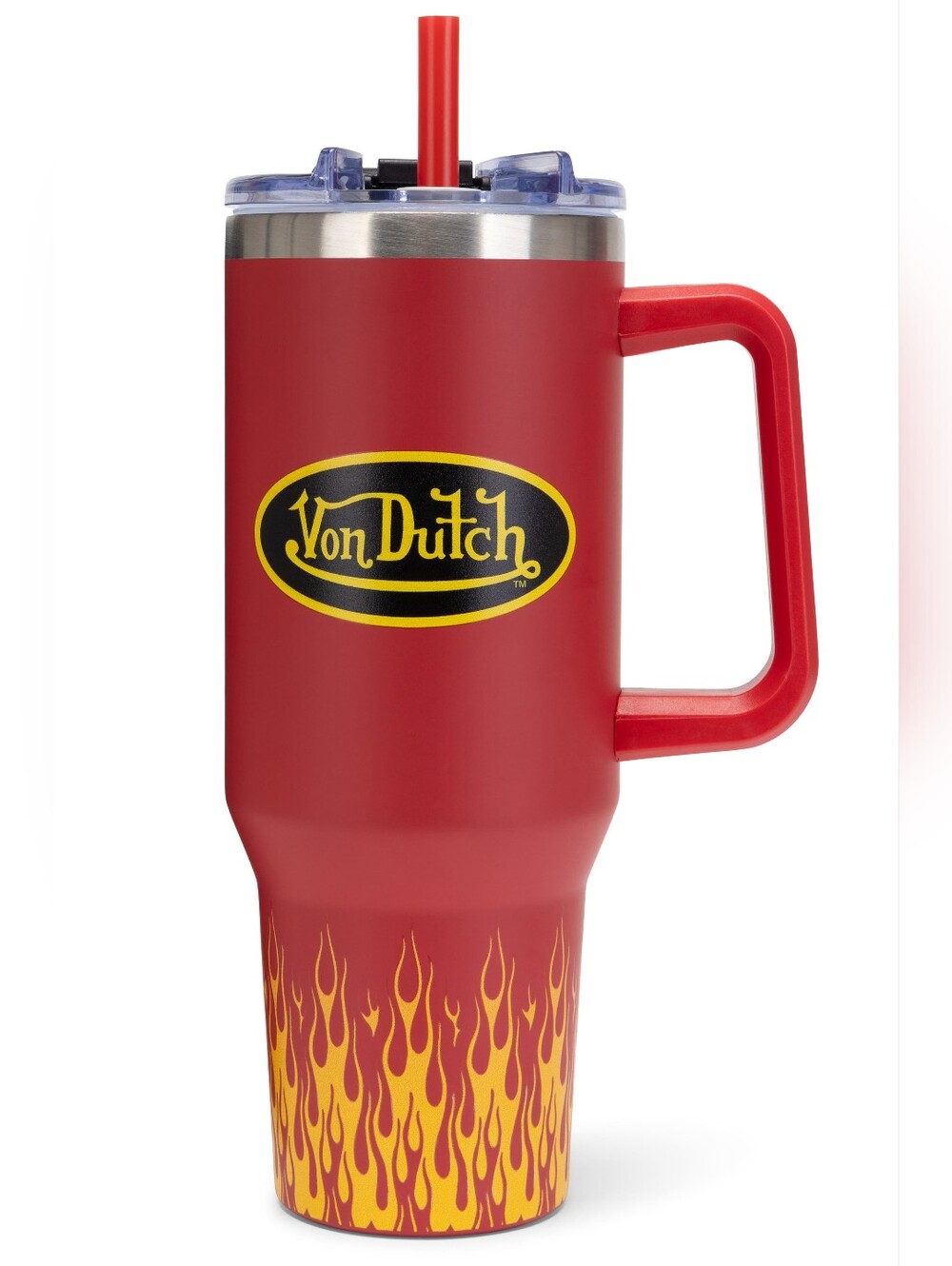 Von Dutch Red City of Angels Double-Walled Insulated Stainless Steel Tumbler